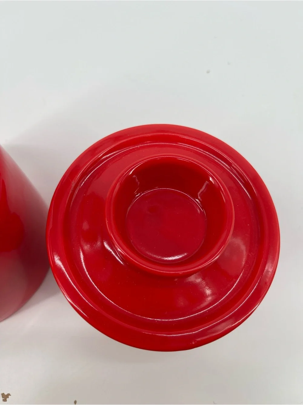 ⭐️Red 'Sweet Heritage' Ceramic Butter Bell